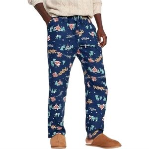 Old Navy Reindeer & Sleigh Rides Flannel Pajama Sleep Lounge Pants XL NWT